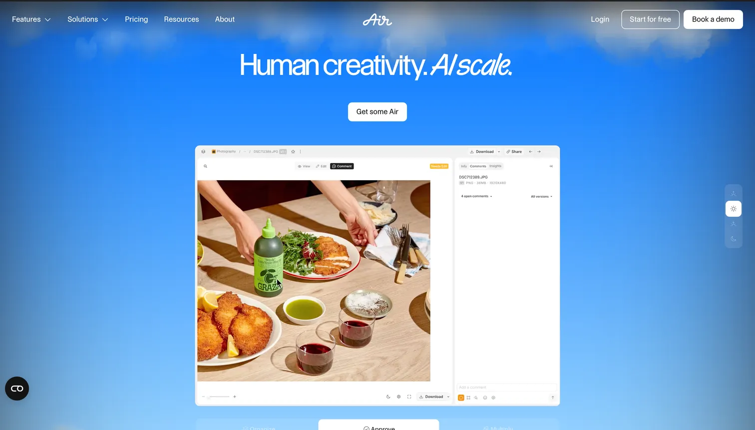 Air.inc interface