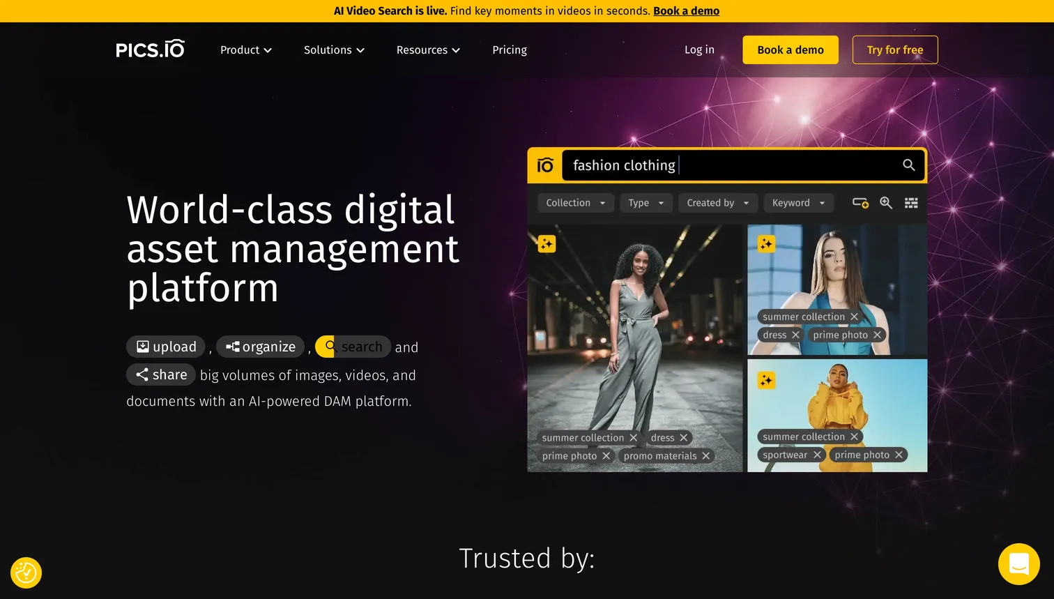 Pics.io interface